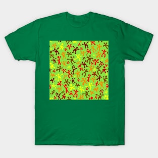 Run Jump Play Repeat on Light Green T-Shirt